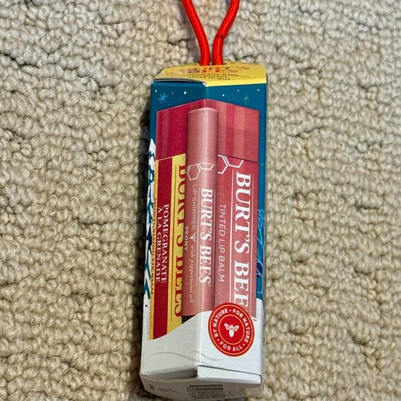 3 Pack Mixed Burt's Bees Lip Set Lip Balm, Lip Tint, Lip Shimmer - Picture 1 of 1
